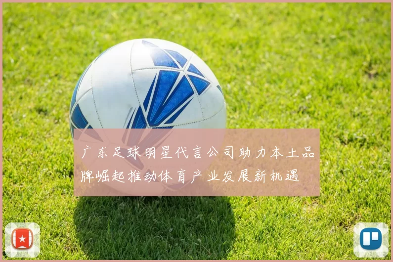 广东足球明星代言公司助力本土品牌崛起推动体育产业发展新机遇